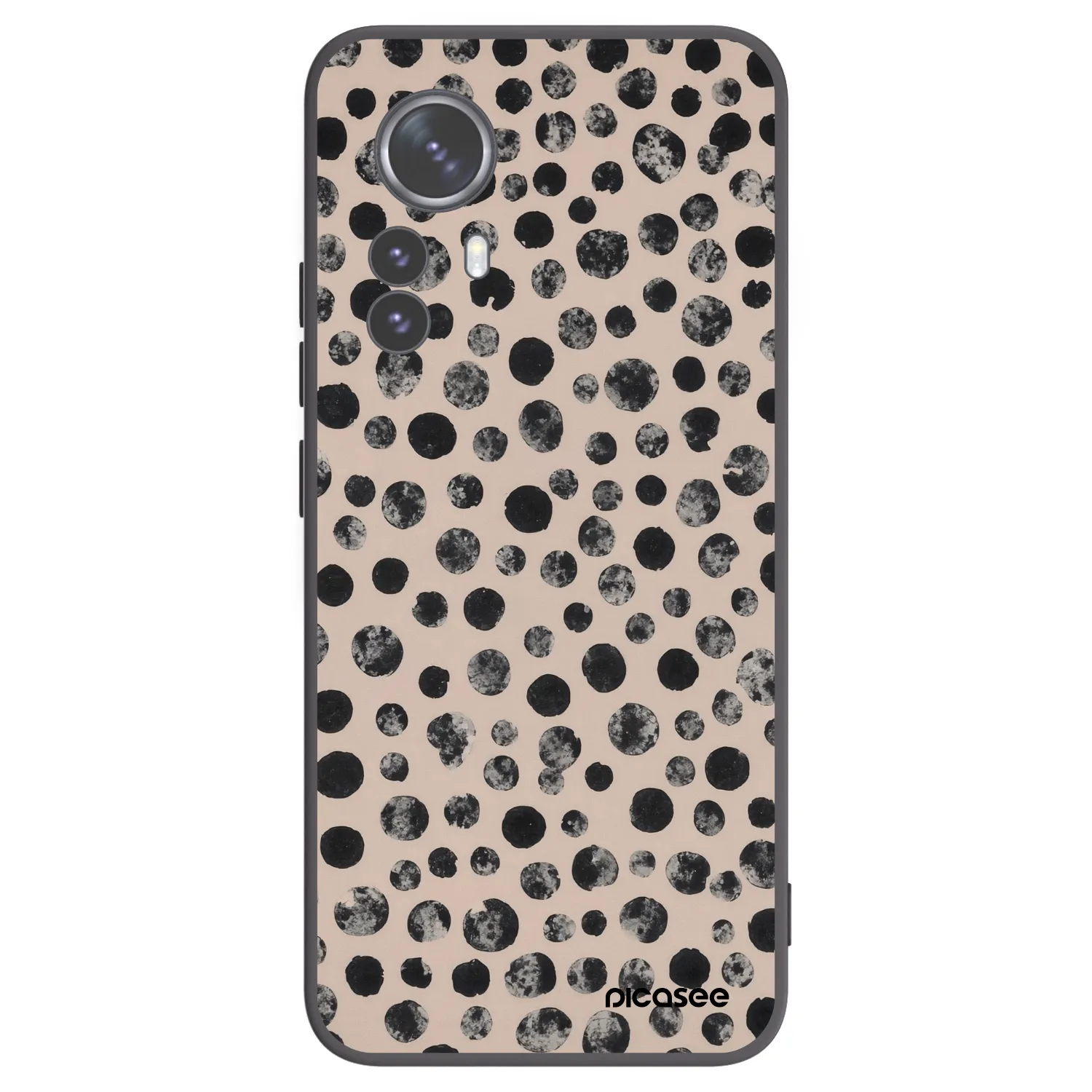 Picasee husă neagră din silicon pentru Xiaomi 12 Pro - Dots