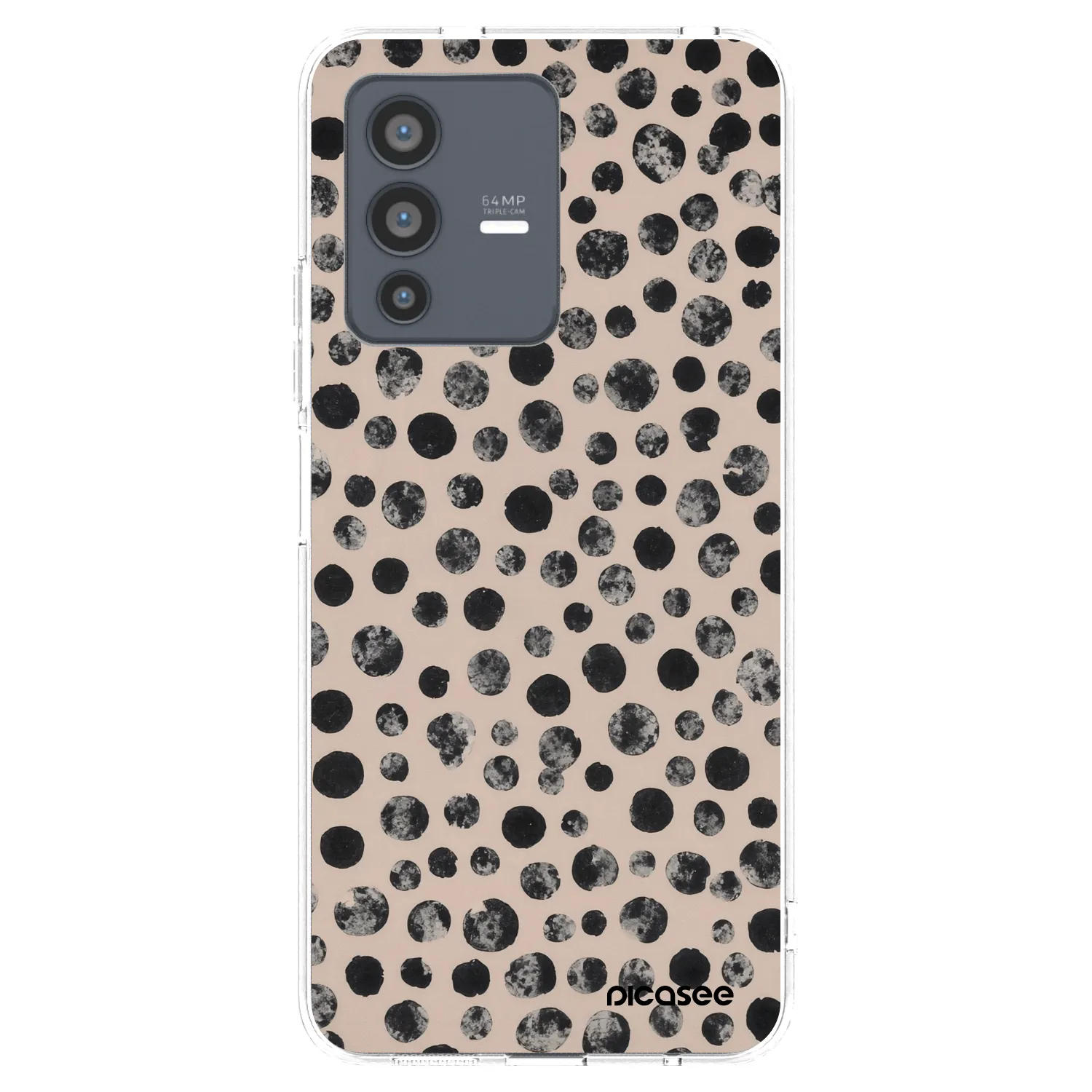 Picasee husă transparentă din silicon pentru Vivo V23 5G - Dots