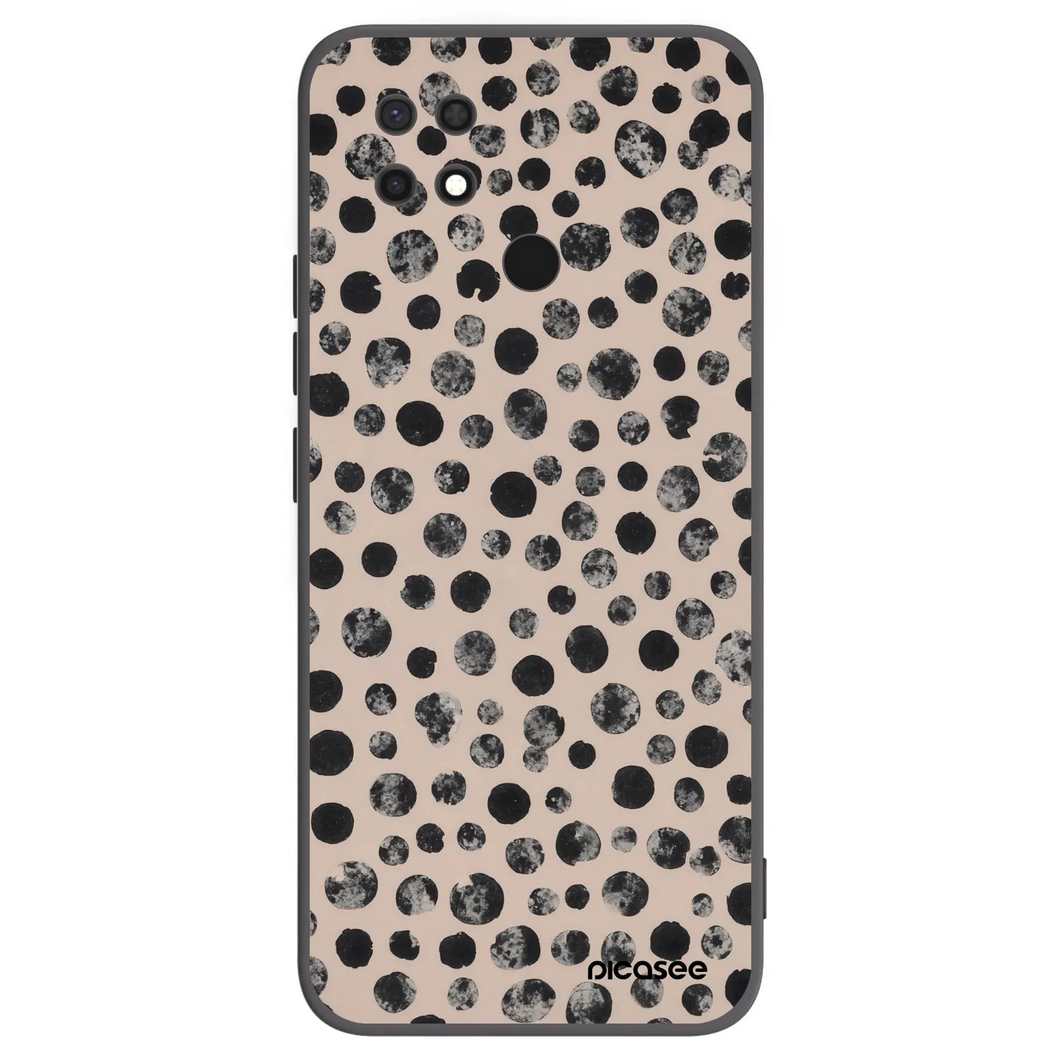 Picasee husă neagră din silicon pentru Xiaomi Redmi 10C - Dots