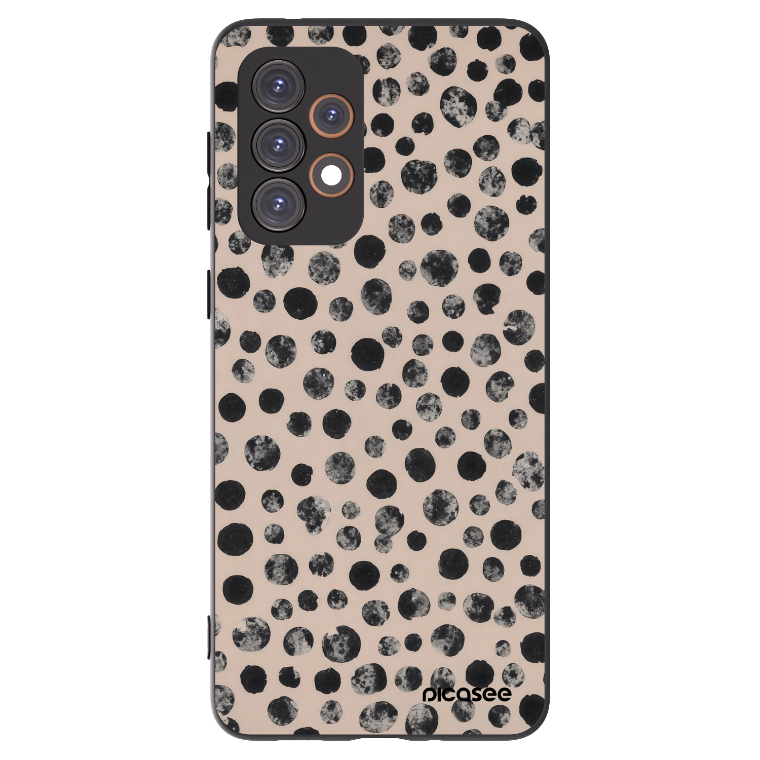 Picasee husă neagră din silicon pentru Samsung Galaxy A33 5G A336 - Dots