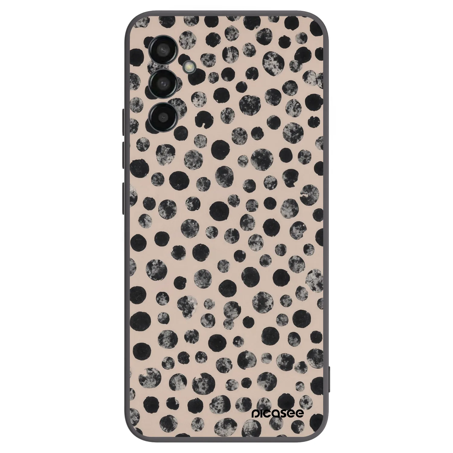 Picasee husă neagră din silicon pentru Samsung Galaxy M13 M135F - Dots