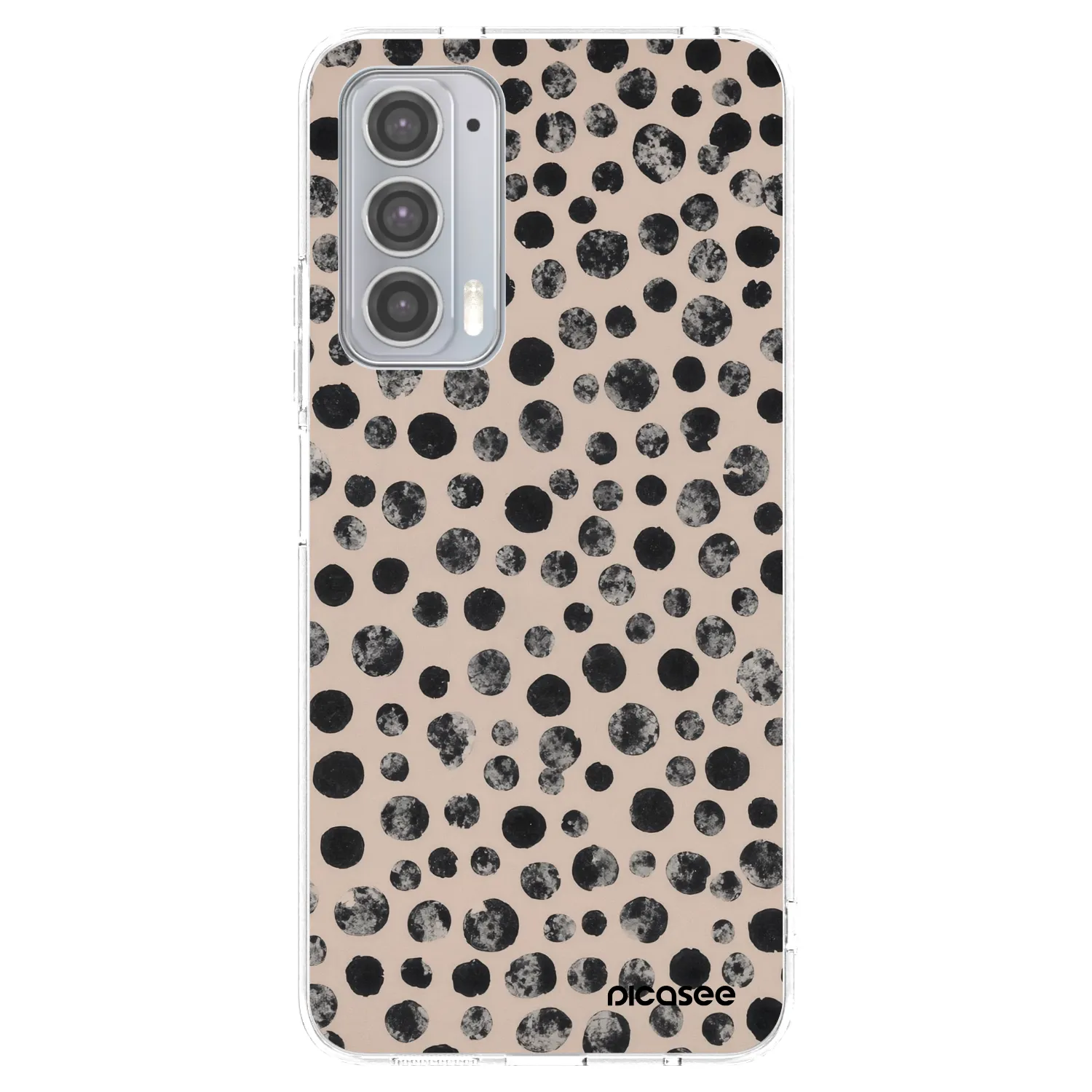 Picasee husă transparentă din silicon pentru Motorola Edge 20 - Dots
