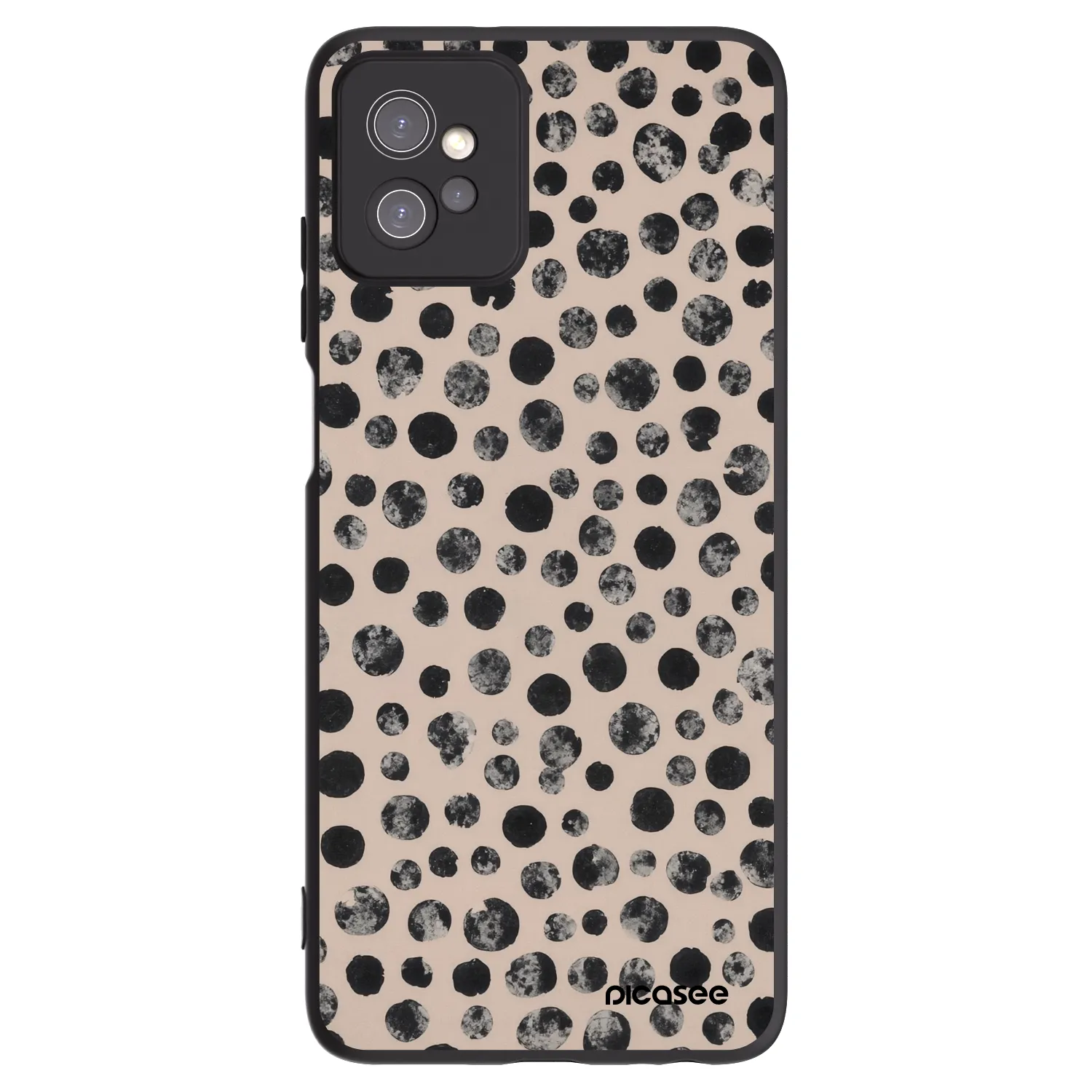 Picasee husă neagră din silicon pentru Motorola Moto G32 - Dots