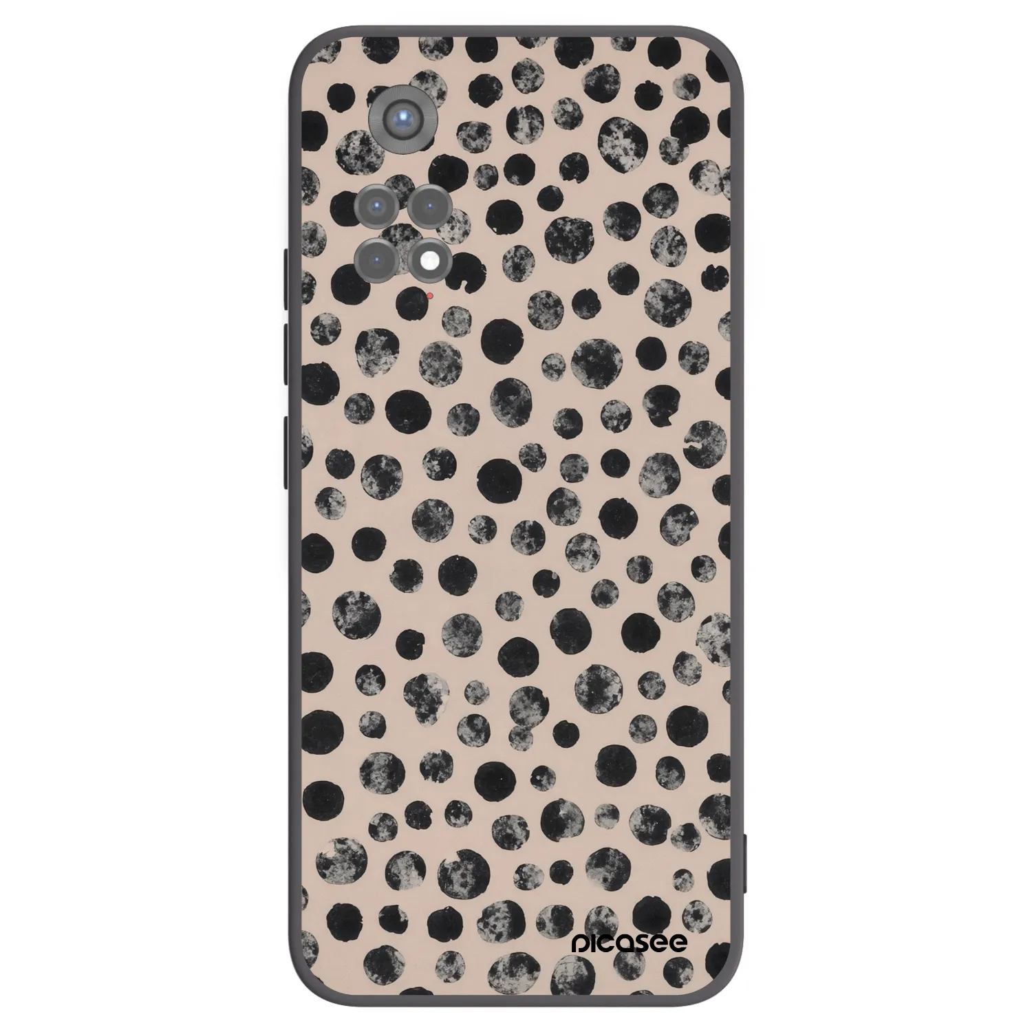 Picasee husă neagră din silicon pentru Xiaomi Redmi Note 11S 5G - Dots