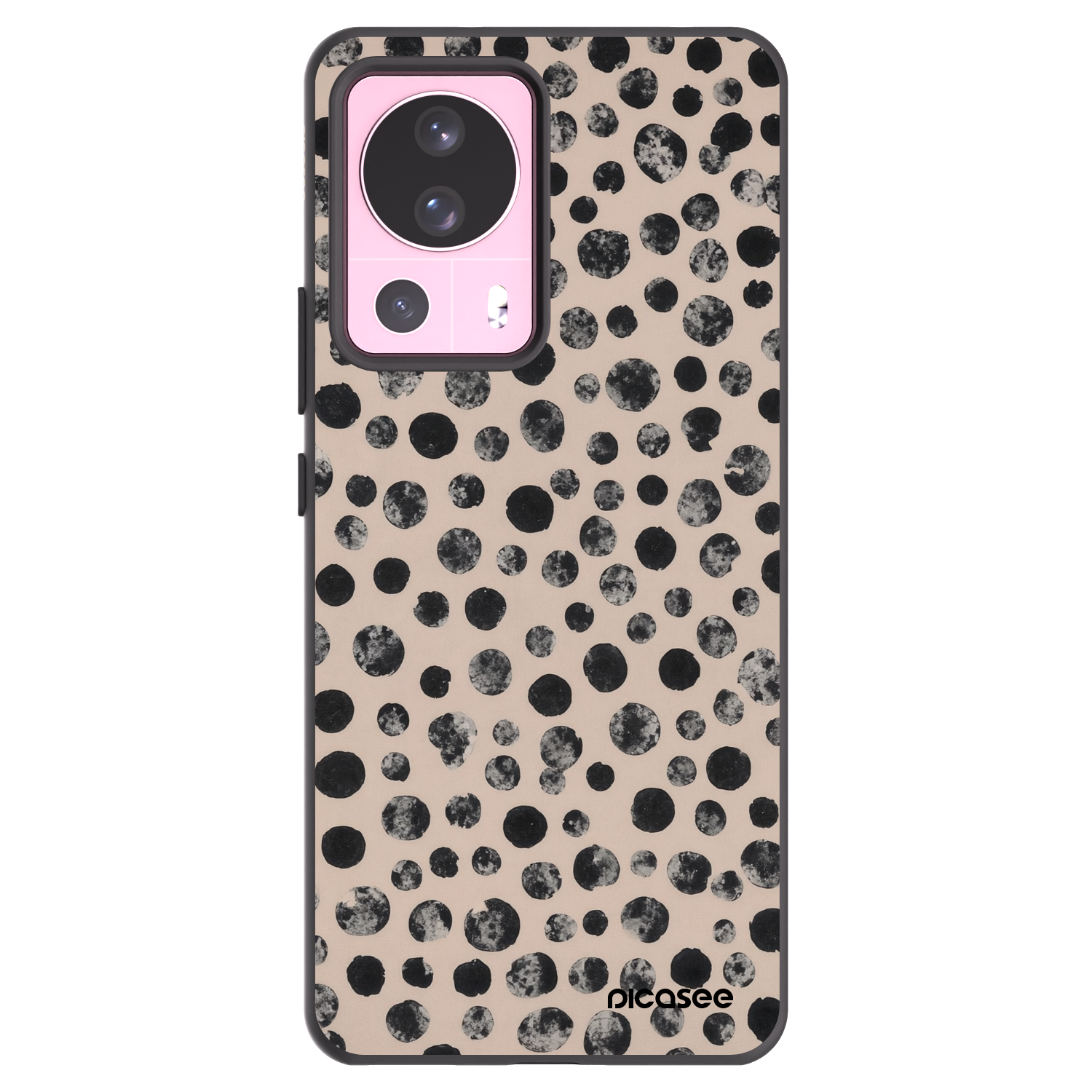 Picasee husă neagră din silicon pentru Xiaomi 13 Lite - Dots