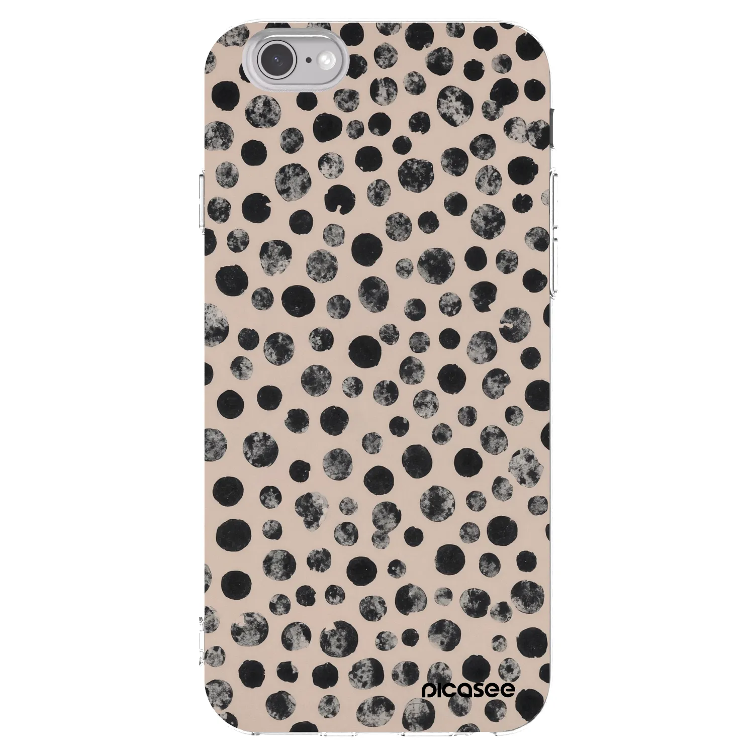 Picasee husă transparentă din silicon pentru Apple iPhone 6/6S - Dots