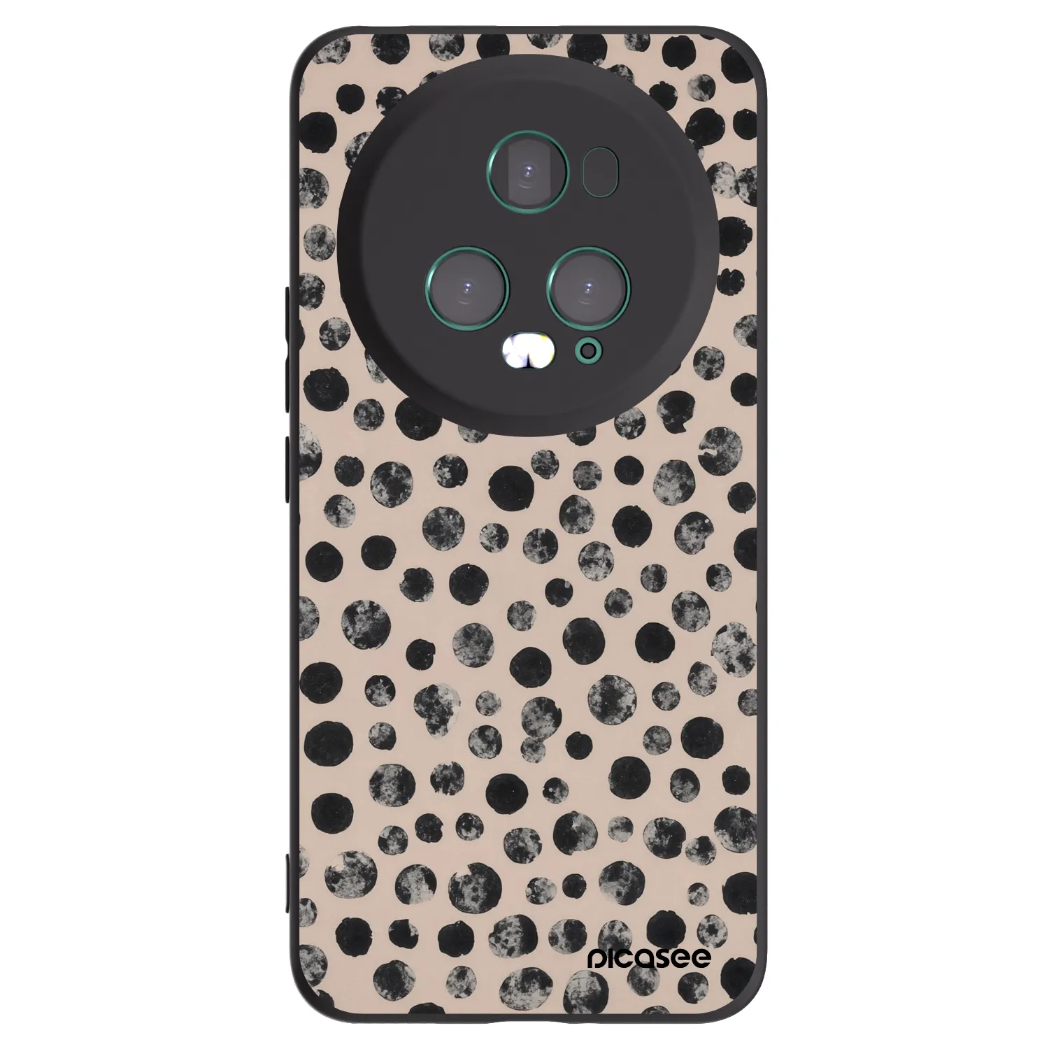 Picasee husă neagră din silicon pentru Honor Magic5 Pro - Dots