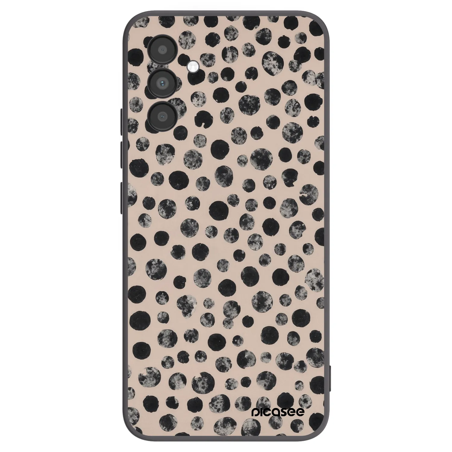 Picasee husă neagră din silicon pentru Samsung Galaxy A04s A047F - Dots