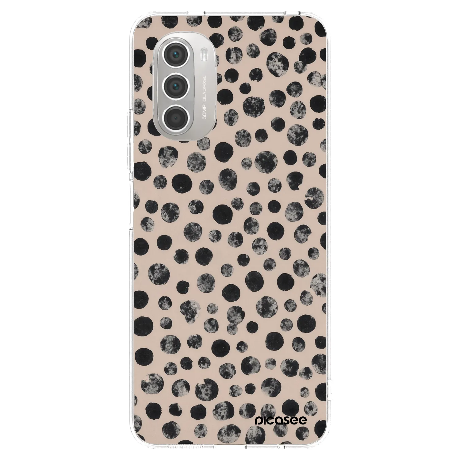 Picasee husă transparentă din silicon pentru Motorola Moto G51 - Dots