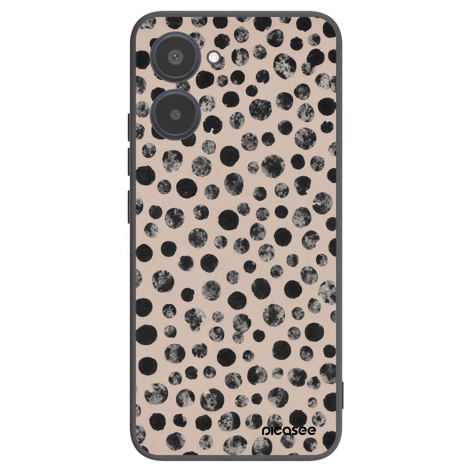 Picasee husă neagră din silicon pentru Realme 10 4G - Dots