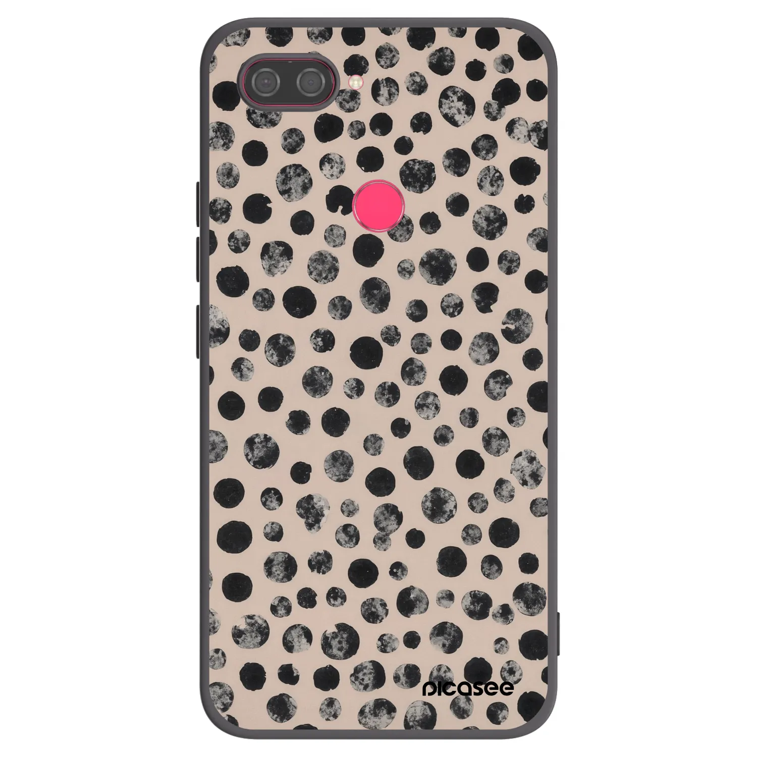 Picasee husă neagră din silicon pentru Xiaomi Mi 8 Lite - Dots