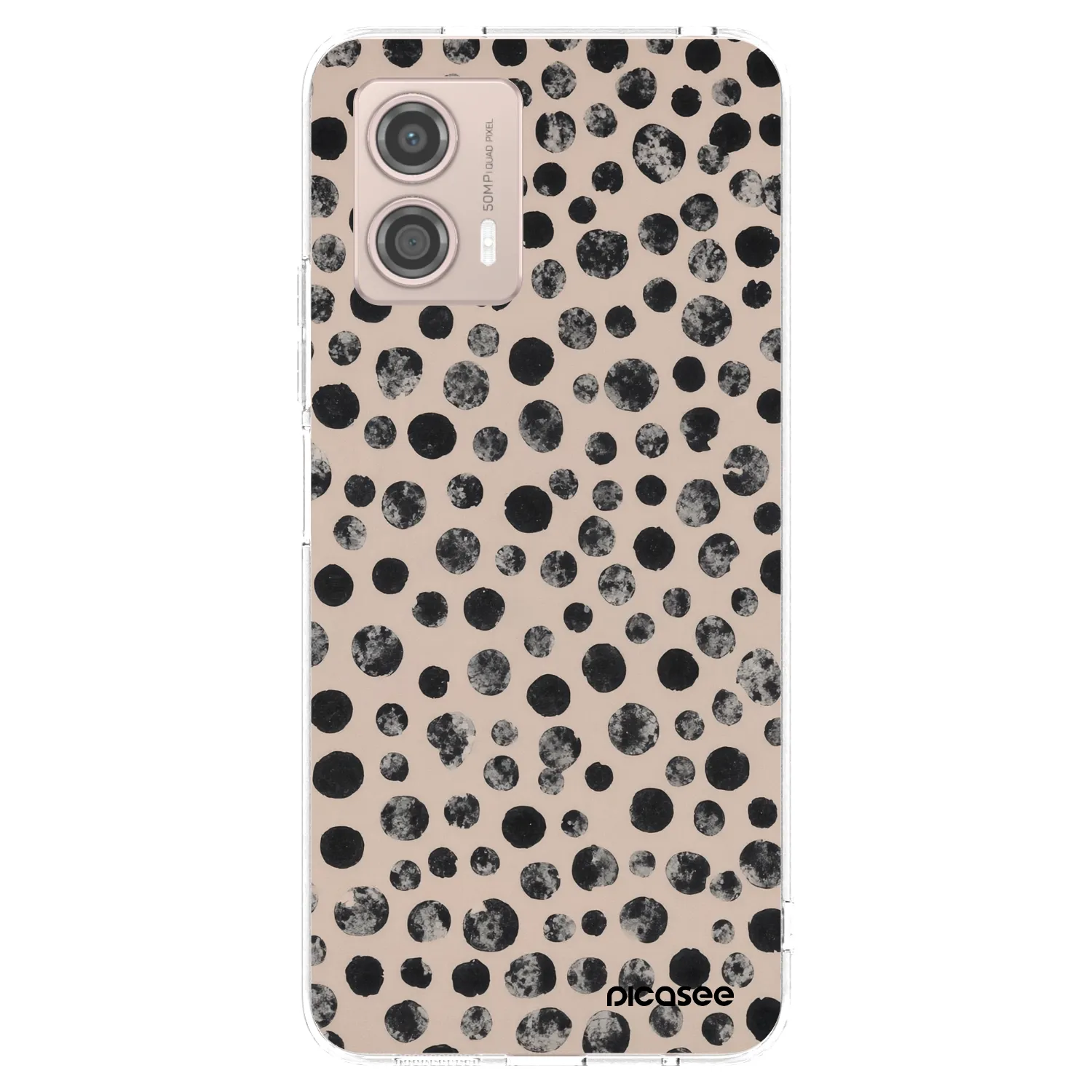 Picasee husă transparentă din silicon pentru Motorola Moto G53 5G - Dots