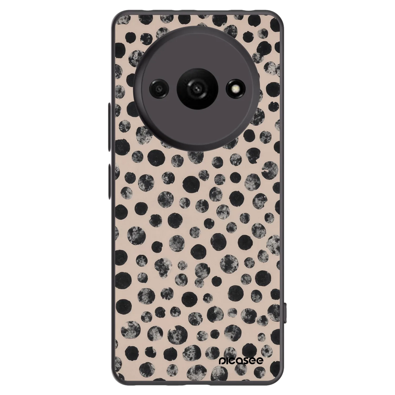 Picasee husă neagră din silicon pentru Xiaomi Redmi A3 - Dots