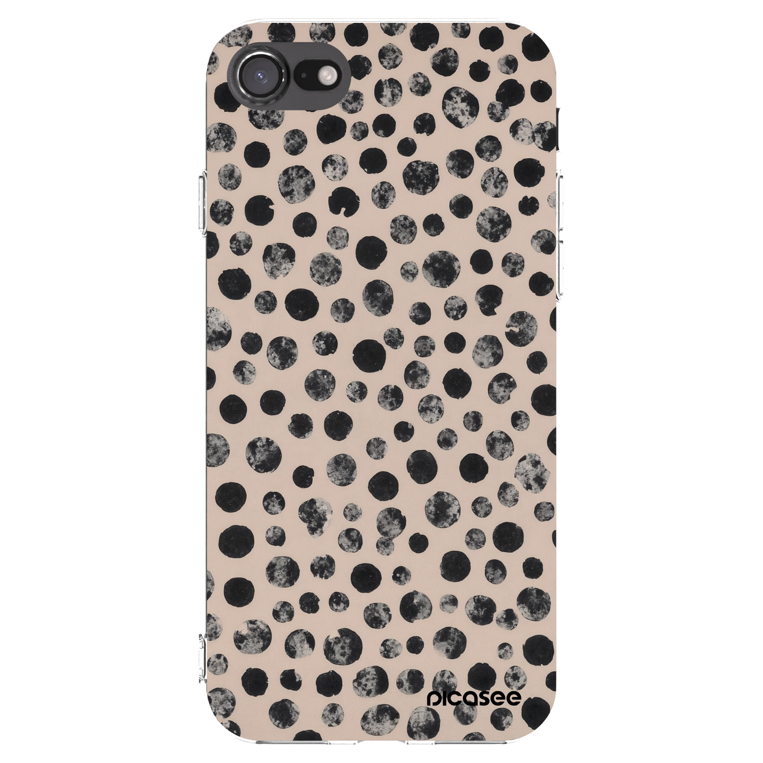 Picasee husă transparentă din silicon pentru Apple iPhone 7 - Dots