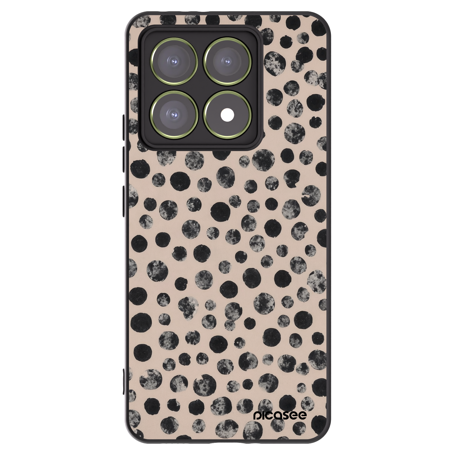 Picasee husă neagră din silicon pentru Xiaomi 14T - Dots