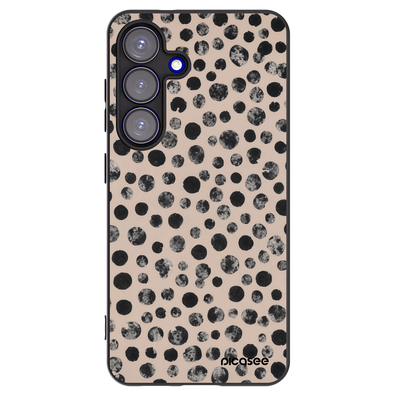 Picasee husă neagră din silicon pentru Samsung Galaxy S25 5G - Dots