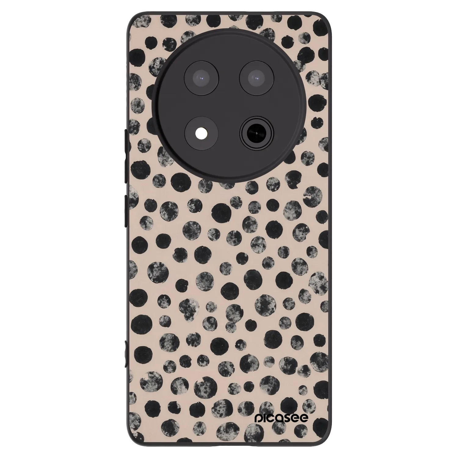 Picasee husă neagră din silicon pentru Honor Magic7 Lite 5G - Dots