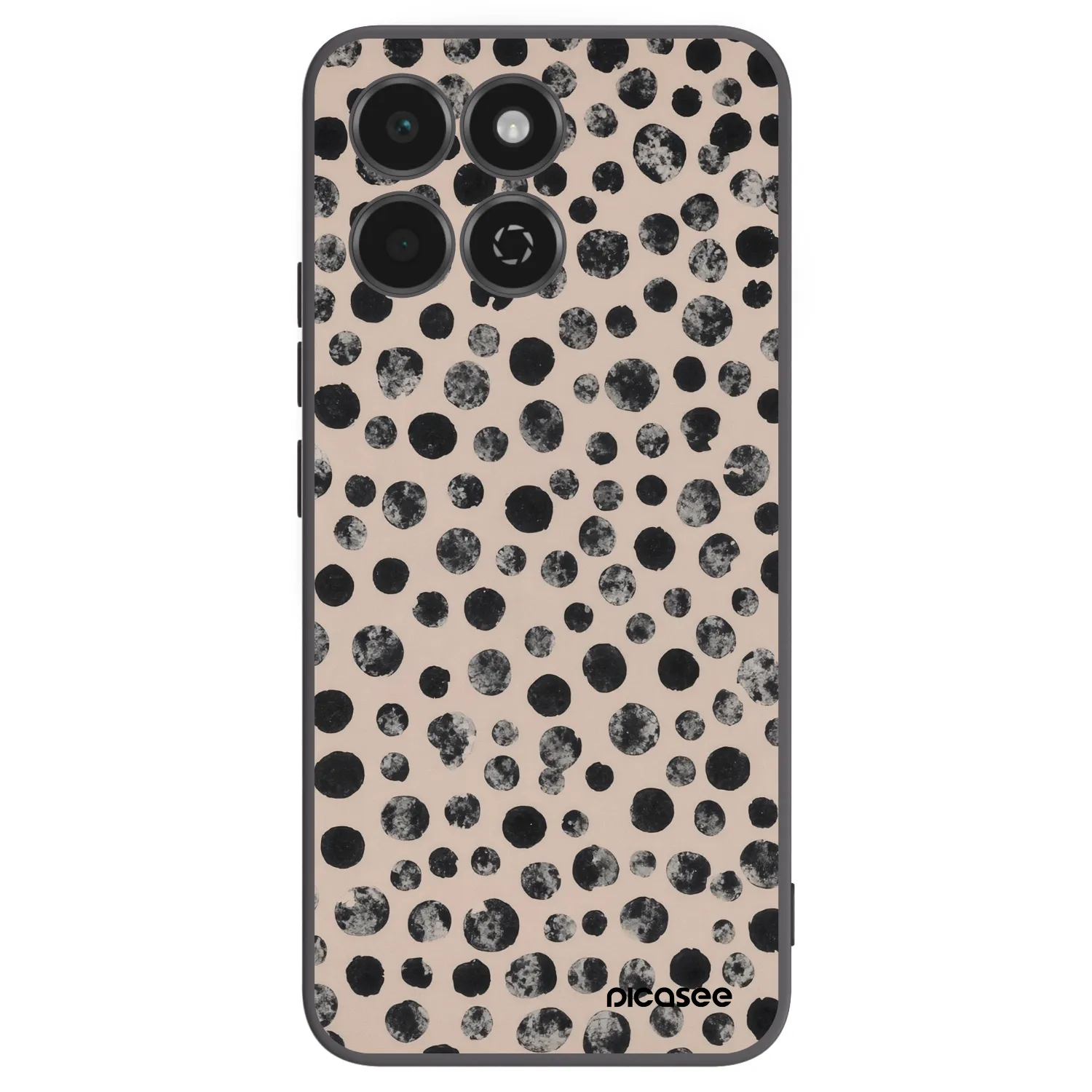 Picasee husă neagră din silicon pentru Honor 200 Smart 5G - Dots