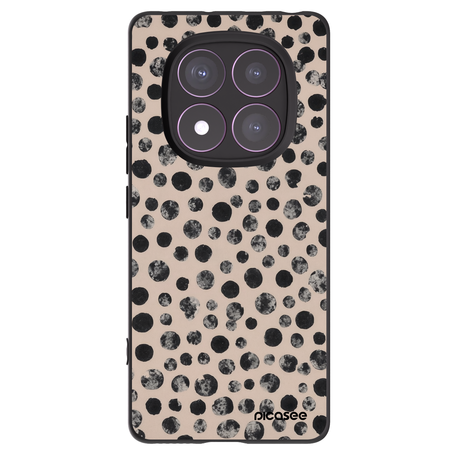 Picasee husă neagră din silicon pentru Xiaomi Redmi Note 14 Pro 4G - Dots