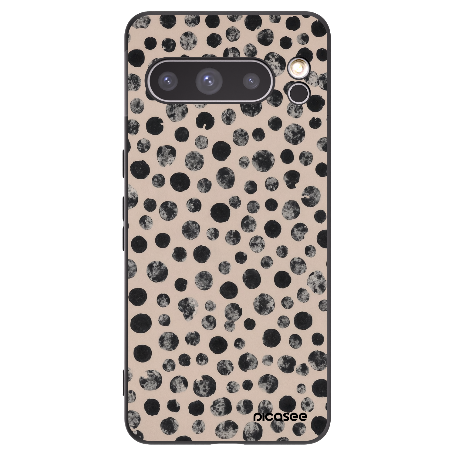 Picasee husă neagră din silicon pentru Google Pixel 8 Pro - Dots