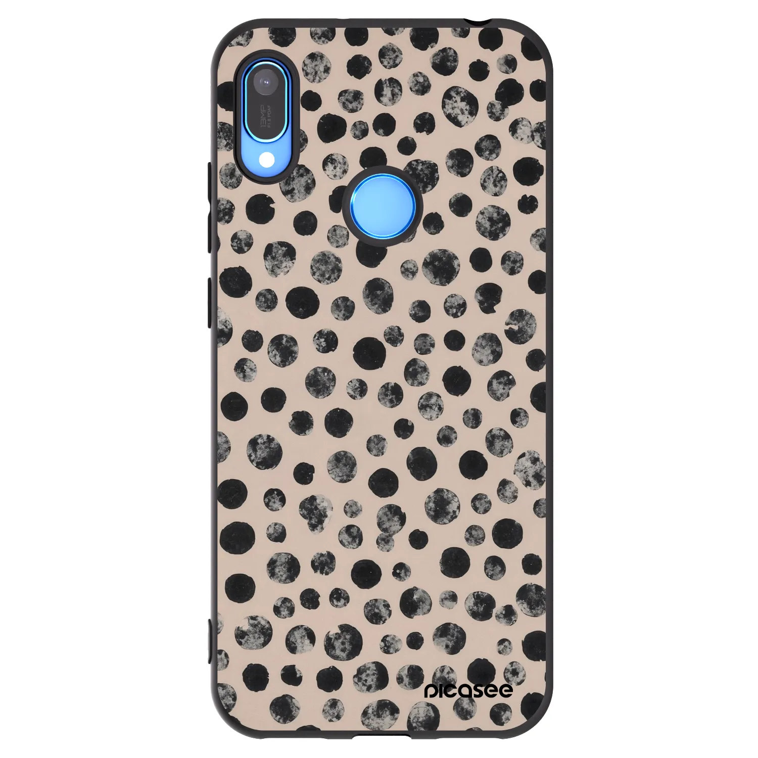 Picasee husă neagră din silicon pentru Huawei Y6 2019 - Dots