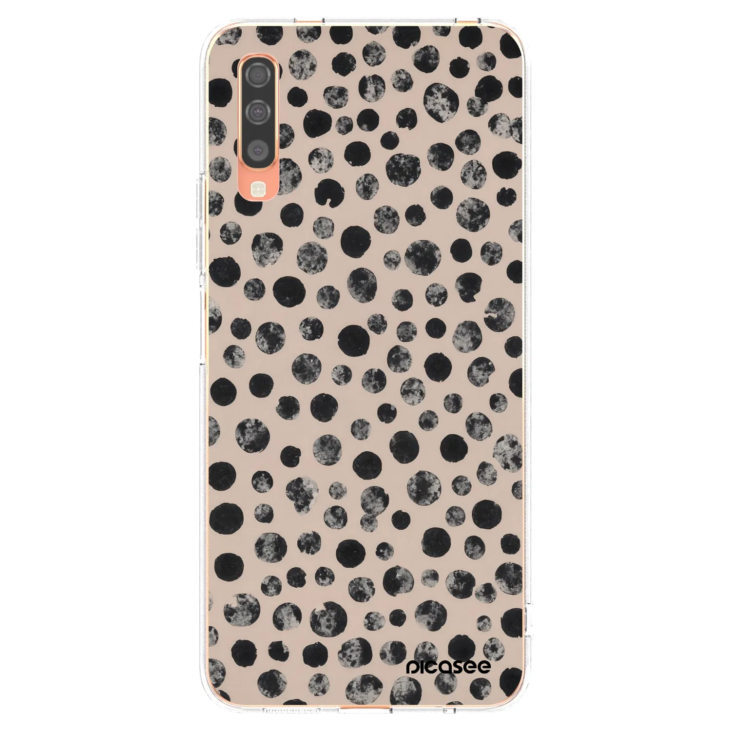 Picasee husă transparentă din silicon pentru Samsung Galaxy A70 A705F - Dots
