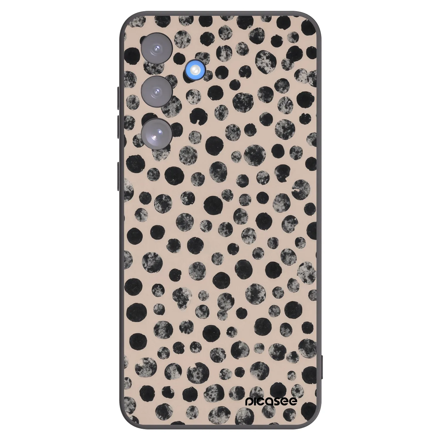 Picasee husă neagră din silicon pentru Samsung Galaxy S25 FE 5G - Dots