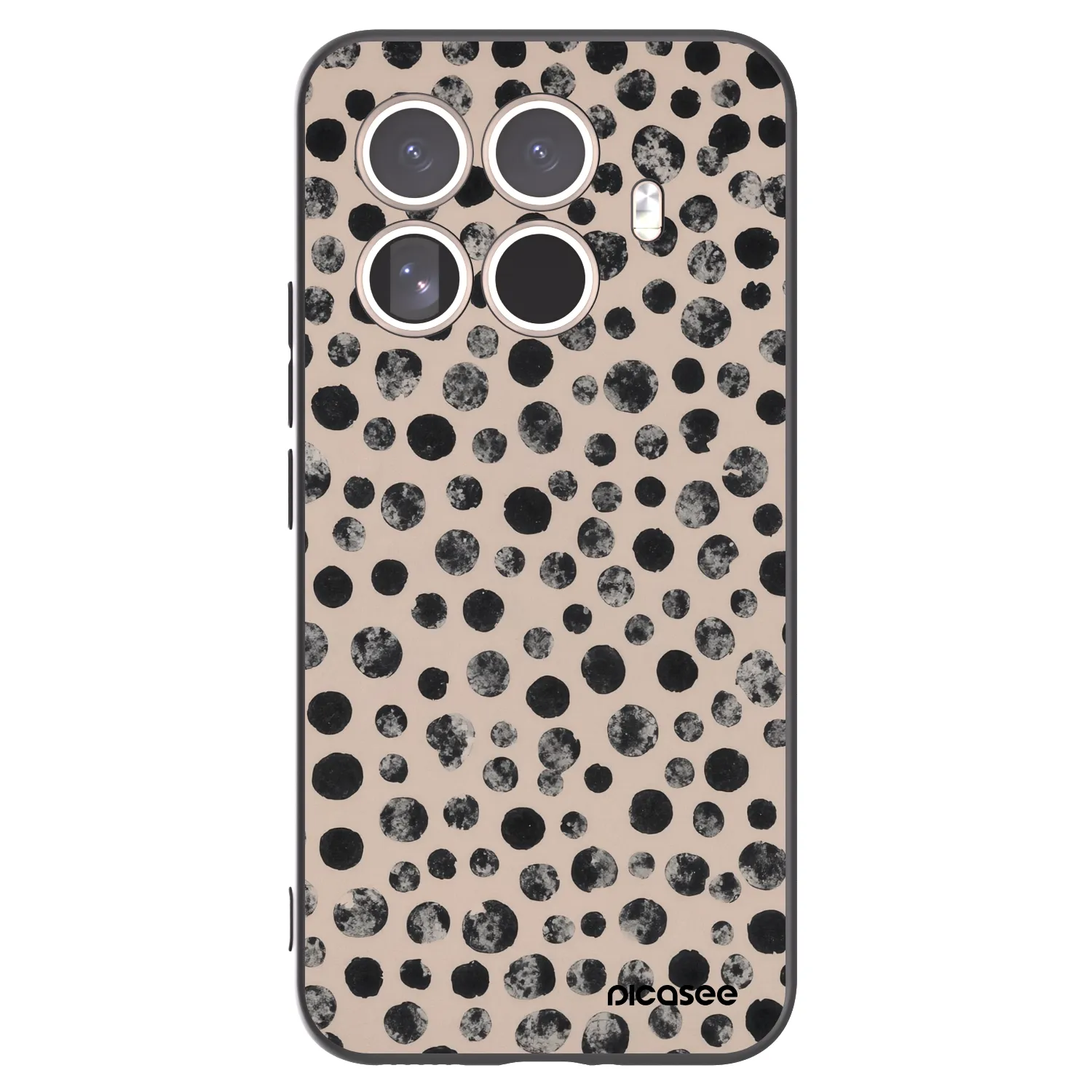 Picasee husă neagră din silicon pentru Xiaomi 15T Pro - Dots