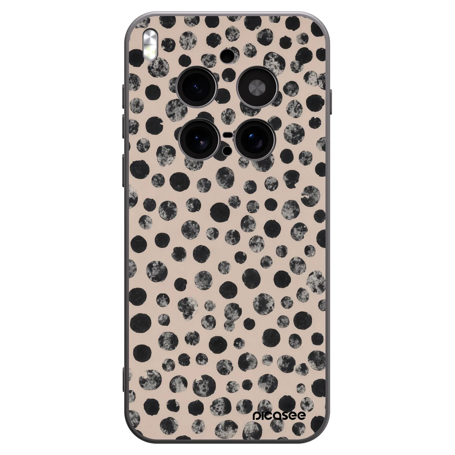 Picasee husă neagră din silicon pentru Vivo X300 Pro - Dots
