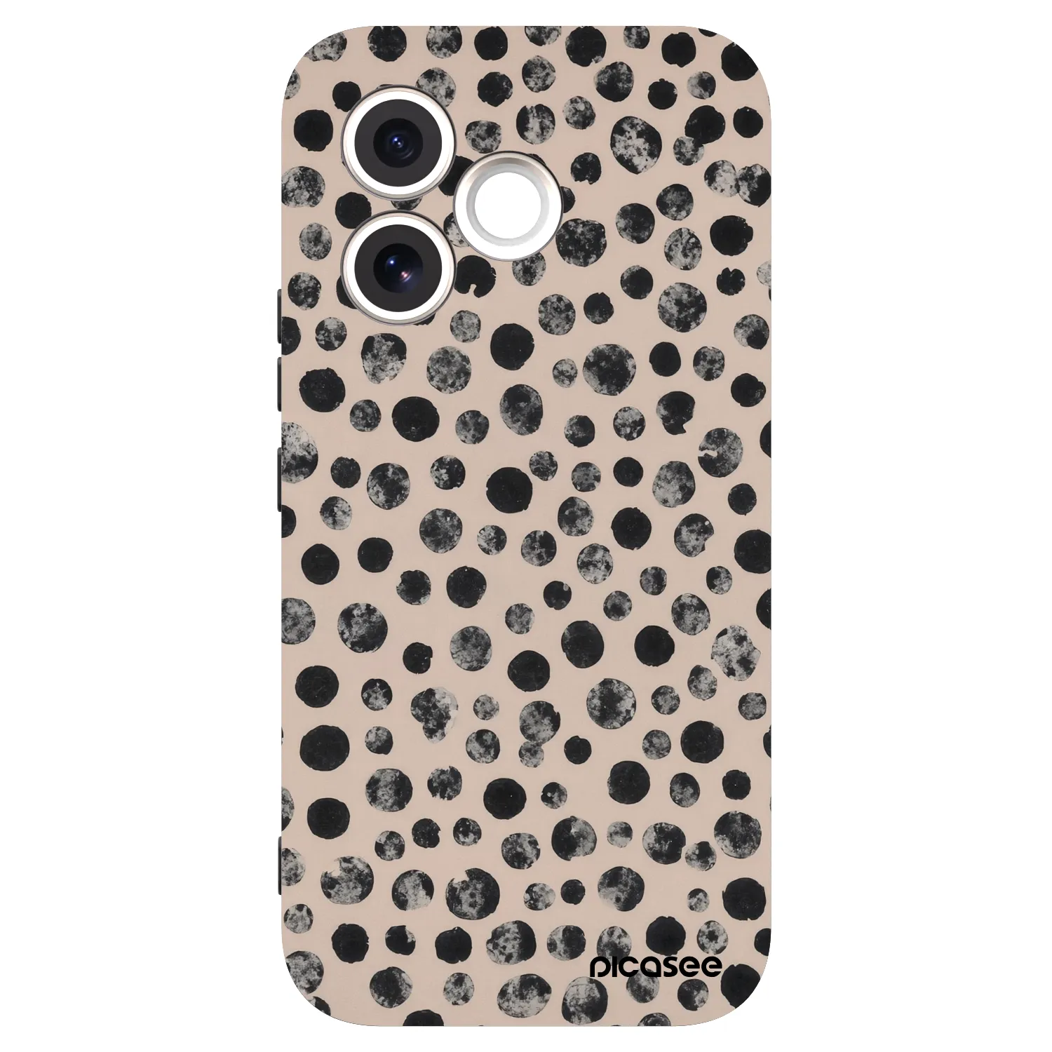 Picasee husă neagră din silicon pentru Honor 600 Lite - Dots