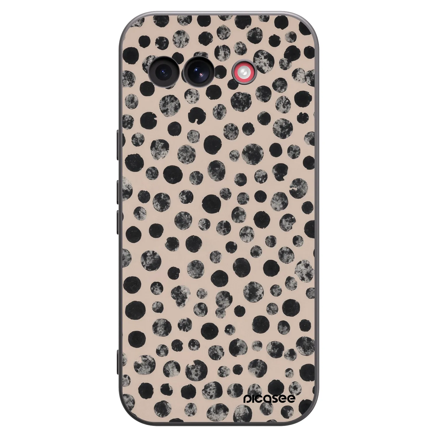Picasee husă neagră din silicon pentru Google Pixel 10a - Dots