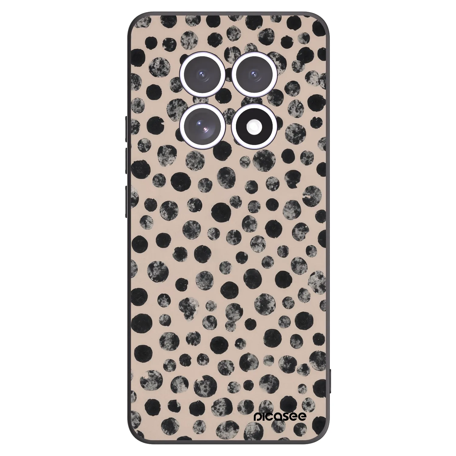 Picasee husă neagră din silicon pentru Xiaomi Redmi Note 15 5G - Dots