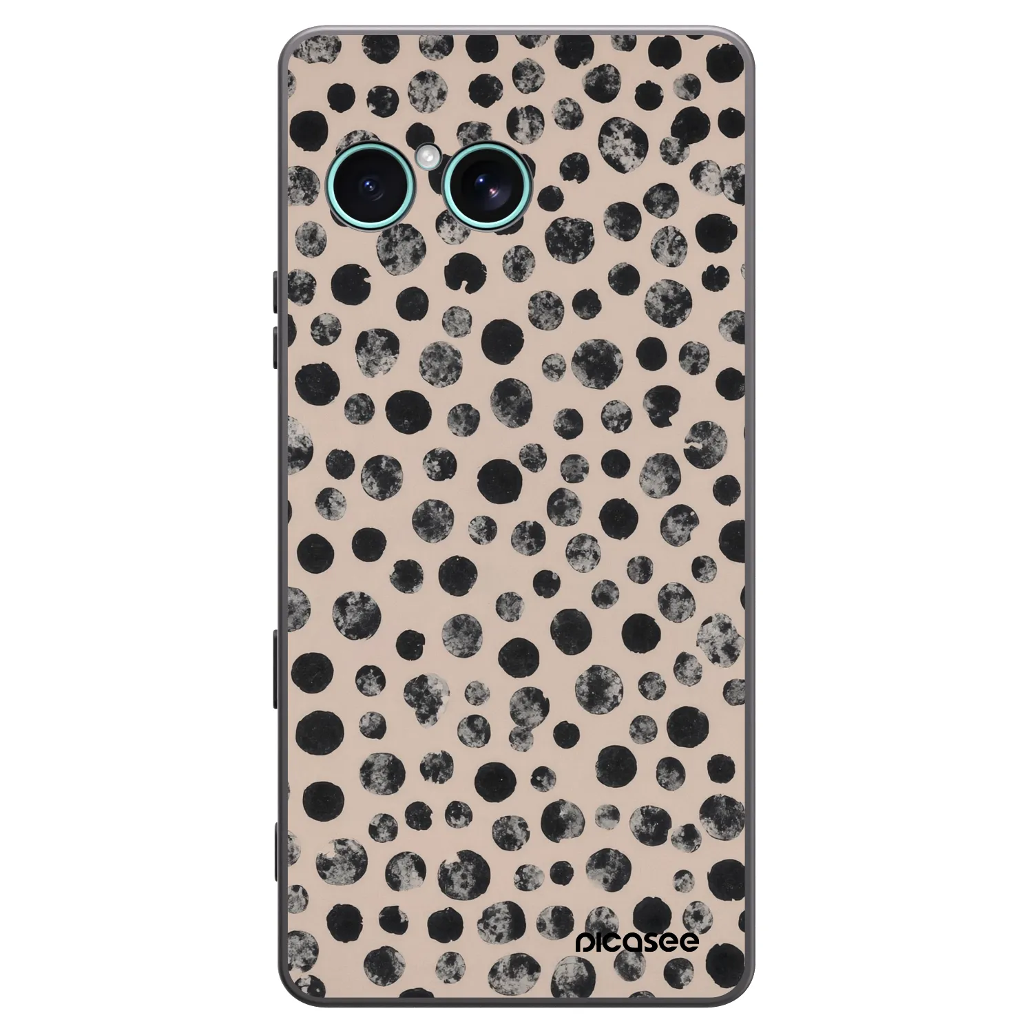 Picasee husă neagră din silicon pentru Sony Xperia 10 VII - Dots