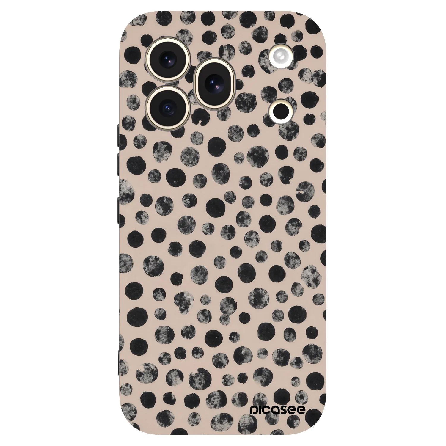 Picasee husă neagră din silicon pentru Honor 600 Pro - Dots