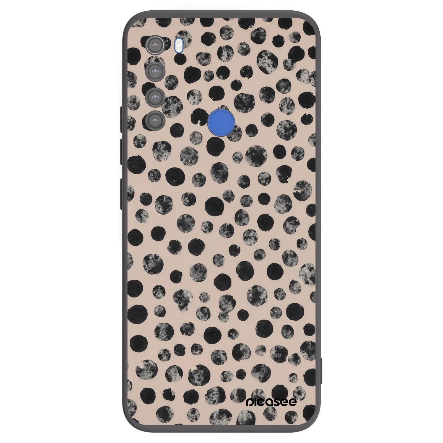 Picasee husă neagră din silicon pentru Xiaomi Redmi Note 8T - Dots