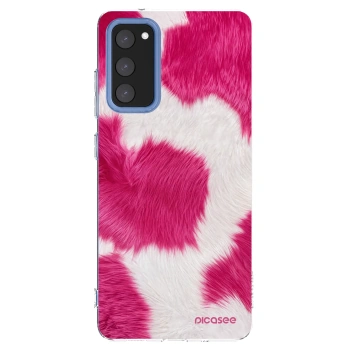 Picasee husă transparentă din silicon pentru Samsung Galaxy S20 FE - Pink Moo