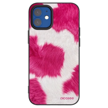 Picasee husă neagră din silicon pentru Apple iPhone 12 mini - Pink Moo