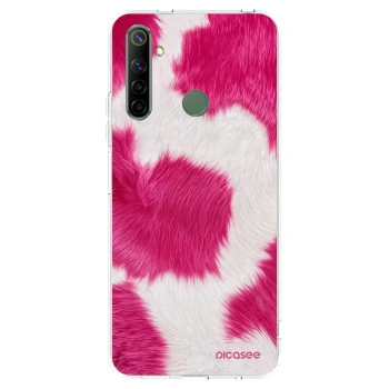 Picasee husă transparentă din silicon pentru Realme 6i - Pink Moo