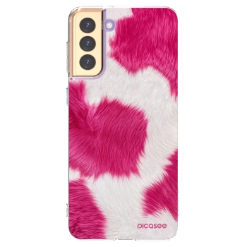 Picasee husă transparentă din silicon pentru Samsung Galaxy S21+ 5G G996F - Pink Moo