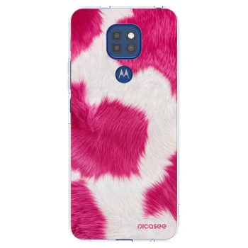 Picasee husă transparentă din silicon pentru Motorola Moto G9 Play - Pink Moo