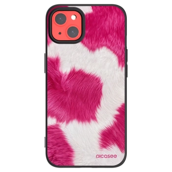 Picasee husă neagră din silicon pentru Apple iPhone 13 - Pink Moo
