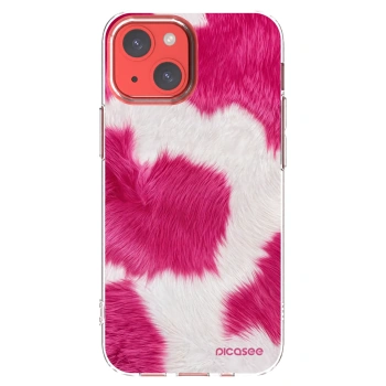 Picasee husă transparentă din silicon pentru Apple iPhone 13 mini - Pink Moo