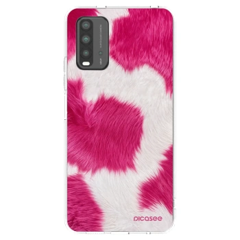 Picasee husă transparentă din silicon pentru Xiaomi Redmi 9T - Pink Moo