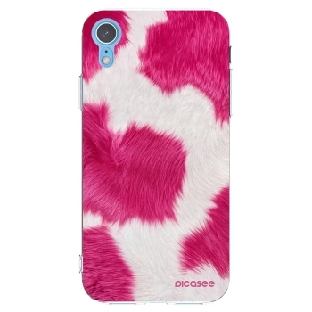 Picasee husă transparentă din silicon pentru Apple iPhone XR - Pink Moo