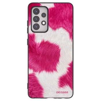 Picasee husă neagră din silicon pentru Samsung Galaxy A52s 5G A528B - Pink Moo