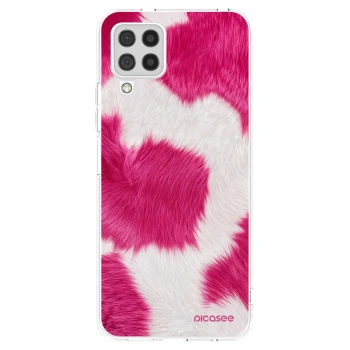 Picasee husă transparentă din silicon pentru Samsung Galaxy A22 A225F 4G - Pink Moo