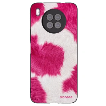 Picasee husă neagră din silicon pentru Huawei Nova 8i - Pink Moo