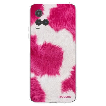 Picasee husă transparentă din silicon pentru Vivo Y33s - Pink Moo