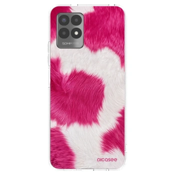 Picasee husă transparentă din silicon pentru Realme 8i - Pink Moo