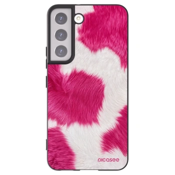 Picasee husă neagră din silicon pentru Samsung Galaxy S22 5G - Pink Moo